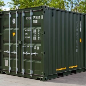 Conteneur maritime 10 pieds One-Trip vert Acier Corten