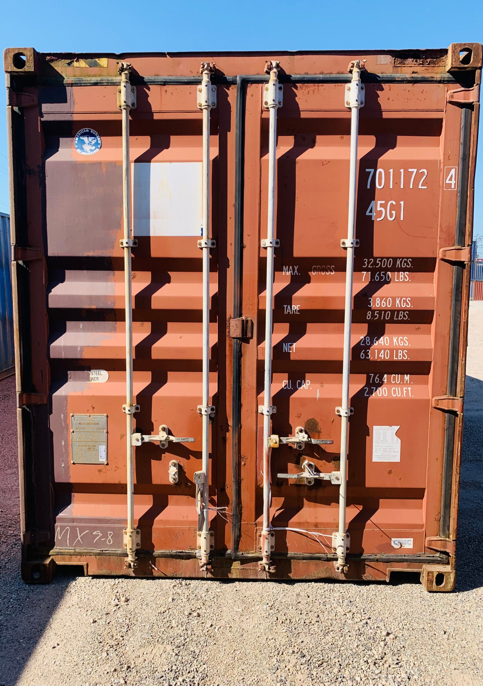 Conteneur maritime 40 pieds d'occasion WWT Cargo Worthy Grade économique – Image 4