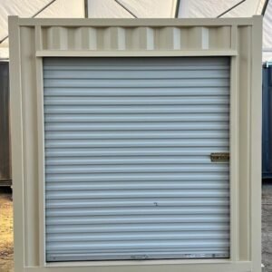 Conteneur 10 pieds reconditionné avec porte sectionnelle  RAL 1015 – Image 3