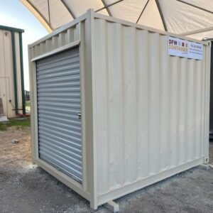 Conteneur 10 pieds reconditionné avec porte sectionnelle  RAL 1015 – Image 2