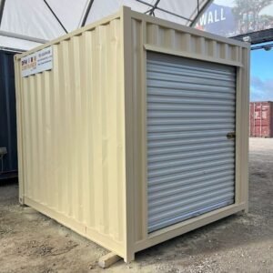 Conteneur 10 pieds reconditionné avec porte sectionnelle  RAL 1015