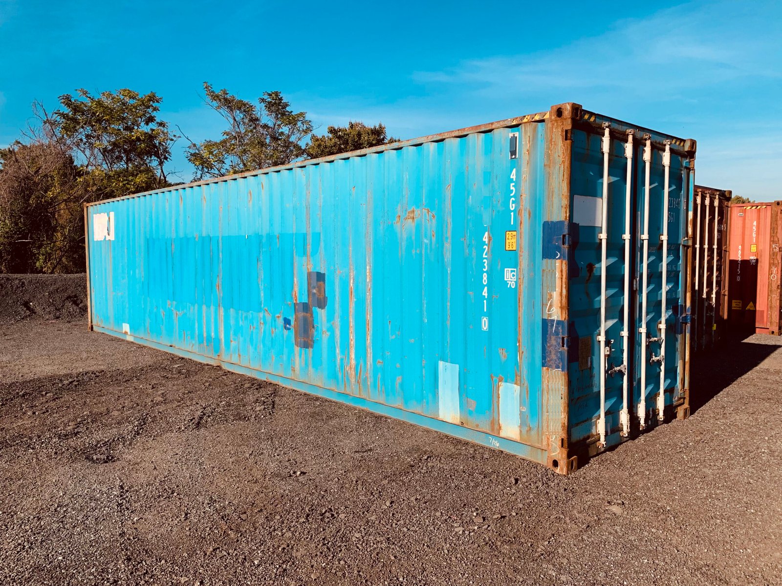 Conteneur maritime 40 pieds d'occasion WWT Cargo Worthy Grade économique